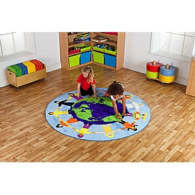 Children of the World Multi-Cultural Carpet - School Furniture