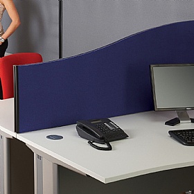 BusyScreen Wave Desk Mounted Partition Screens