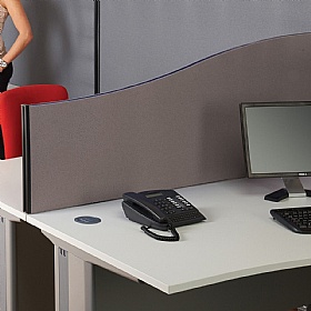 BusyScreen Wave Desk Mounted Partition Screens
