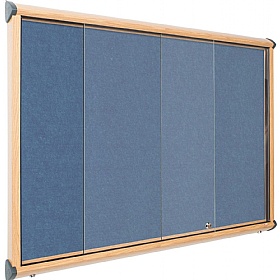 Resist-a-Flame Wood Effect Sliding Door Noticeboards