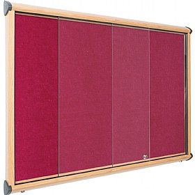 Resist-a-Flame Wood Effect Sliding Door Noticeboards