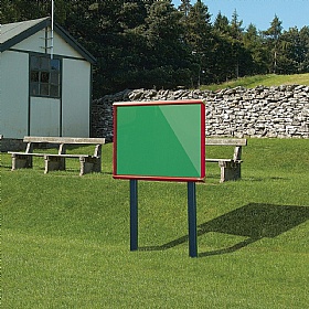 Shield Outdoor Freestanding Noticeboards with Sunken Posts