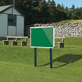 Shield Outdoor Freestanding Noticeboards with Sunken Posts