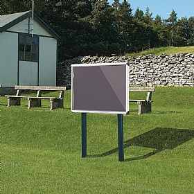 Shield Outdoor Freestanding Noticeboards with Sunken Posts