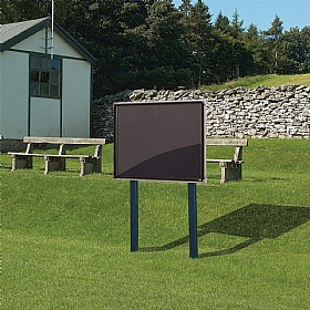 Shield Outdoor Freestanding Noticeboards with Sunken Posts