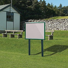 Shield Outdoor Freestanding Noticeboards with Sunken Posts