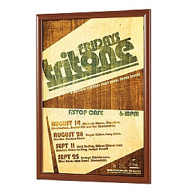 BusyGrip Wood Effect Snap Poster Frames