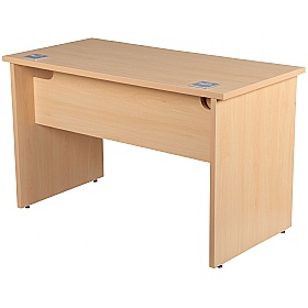 Horizon Compact Panel End Rectangular Office Desks With Single Fixed Pedestal