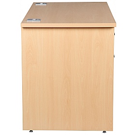 Horizon Compact Panel End Rectangular Office Desks With Single Fixed Pedestal