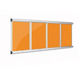 Resist-a-Flame Shield Multi-banked Showcase with Lift-Off Covers