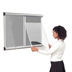 Resist-a-Flame Shield Multi-banked Showcase with Lift-Off Covers