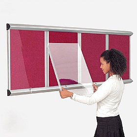 Resist-a-Flame Shield Multi-banked Showcase with Lift-Off Covers