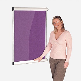 Resist-a-Flame Shield Noticeboard with Lift-Off Cover