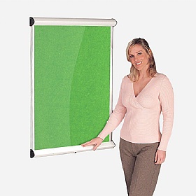 Resist-a-Flame Shield Noticeboard with Lift-Off Cover