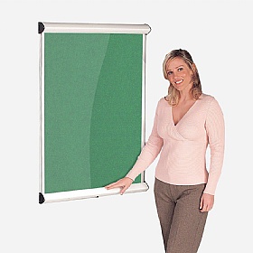 Resist-a-Flame Shield Noticeboard with Lift-Off Cover