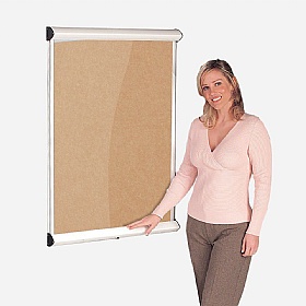 Resist-a-Flame Shield Noticeboard with Lift-Off Cover
