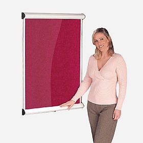 Resist-a-Flame Shield Noticeboard with Lift-Off Cover