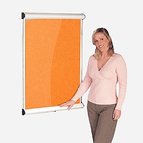 Resist-a-Flame Shield Noticeboard with Lift-Off Cover