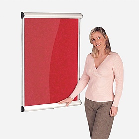 Resist-a-Flame Shield Noticeboard with Lift-Off Cover