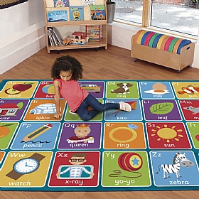 Alphabet Placement Carpet