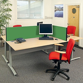 BusyScreen ColourPlus Rectangular Desk Mounted Partition Screens