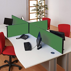 BusyScreen ColourPlus Rectangular Desk Mounted Partition Screens
