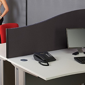 BusyScreen ColourPlus Wave Desk Mounted Partition Screens