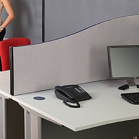 BusyScreen ColourPlus Wave Desk Mounted Partition Screens