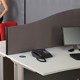 BusyScreen ColourPlus Wave Desk Mounted Partition Screens