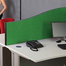 BusyScreen ColourPlus Wave Desk Mounted Partition Screens