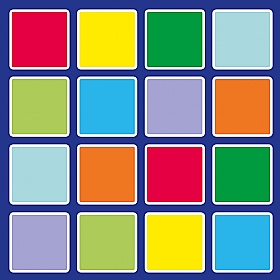 Rainbow Square Placement Carpet - School Furniture