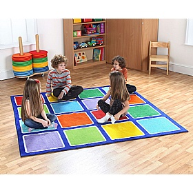 Rainbow Square Placement Carpet