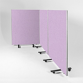BusyScreen ColourPlus Triple Mobile Partition Screens