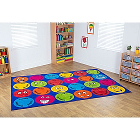 Emotions Interactive Rectangular Carpet - School Furniture