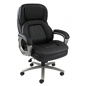 Atlas Bariatric 27 Stone Leather Faced Office Chair