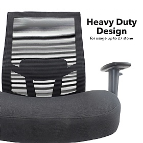 Isla 27 Stone Bariatric Mesh Office Chair