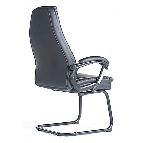 Noble High Back Leather Faced Visitor Office Chairs