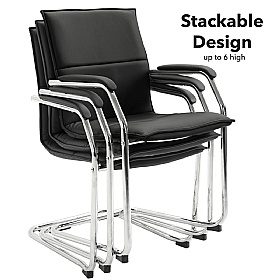 Essen Leather Faced Visitor Office Chairs