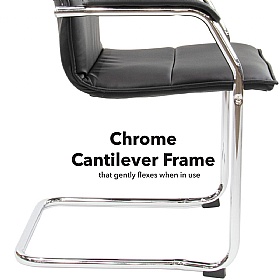 Essen Leather Faced Visitor Office Chairs