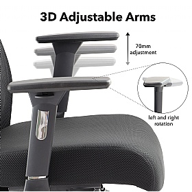 Gemini Mesh Office Chair with Headrest