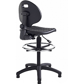 Prema PU Wipe Clean Draughtsman Chair