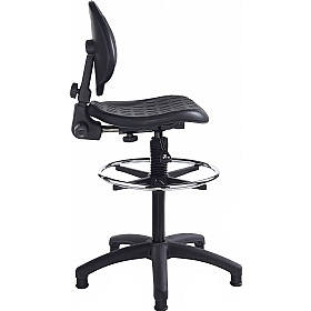 Prema PU Wipe Clean Draughtsman Chair