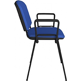 Taurus Black Frame Stacking Conference Chairs with Arms