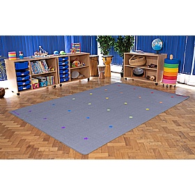 Essentials Rainbow Stars Placement Carpet - School Furniture