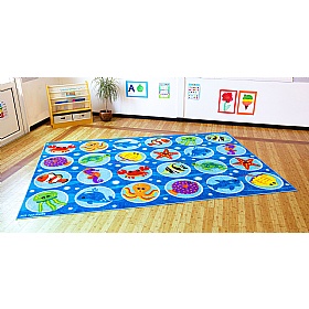 Under the Sea Rectangular Placement Carpet - School Furniture