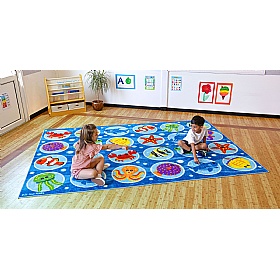 Under the Sea Rectangular Placement Carpet - School Furniture