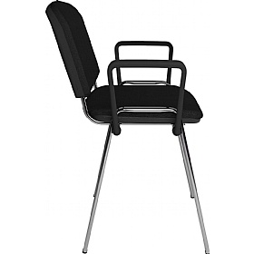 Taurus Chrome Frame Stacking Conference Chairs with Arms