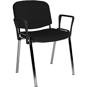Taurus Chrome Frame Stacking Conference Chairs with Arms