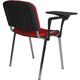 Taurus Chrome Frame Stacking Conference Chairs with Writing Tablet