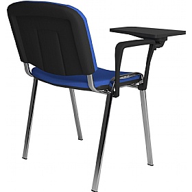 Taurus Chrome Frame Stacking Conference Chairs with Writing Tablet